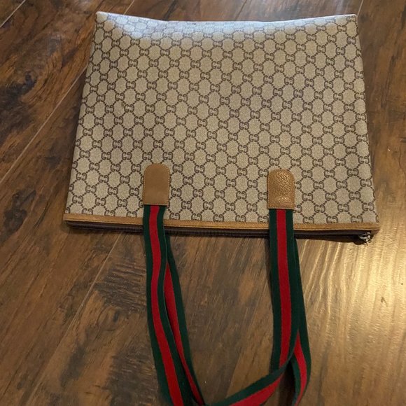🛑  GUCCI Web Sherry Line GG Plus Tote - Picture 7 of 12